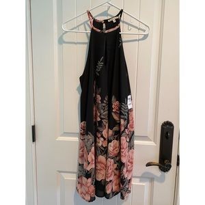 Floral halter dress